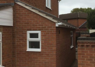Side extension with a utility room and cloakroom