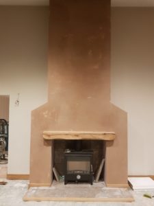 installation of new fireplace in house build
