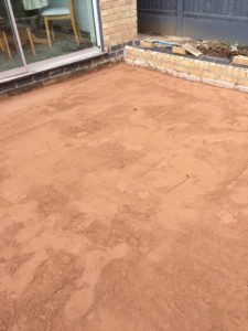 Building foundations for single storey house extension