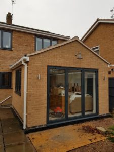 finished exterior of house extension build