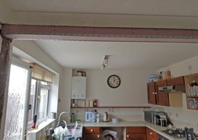 Kitchen dining wall knock down