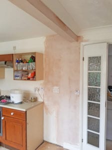 Kitchen dining wall knock down