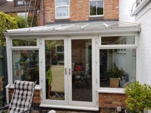 Conservatory changed to rear extension
