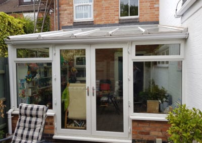 Conservatory changed to rear extension