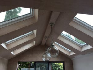 rear house extension skylights