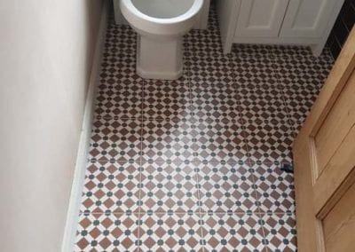 New bathroom flooring