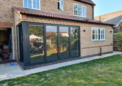 Rear extension with corner bifolds